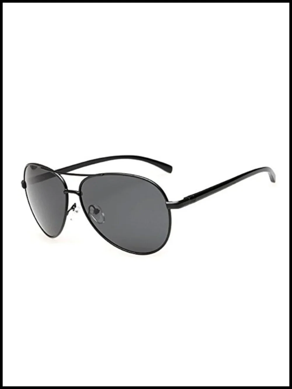 Polarized Aviator Sunglasses with UV Protection, Lightweight Metal Frame